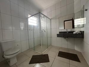 Phòng tắm tại Espaço JD