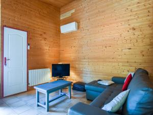 TV a/nebo společenská místnost v ubytování Stay in Gornac with Swimming Pool