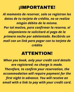 a screenshot of a document with the text immigration at Hospedaje Penthouse 1004 in San Carlos de Bariloche