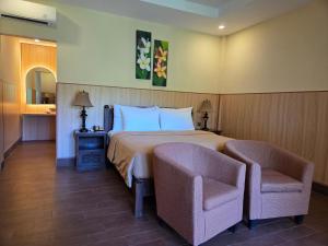 Ένα ή περισσότερα κρεβάτια σε δωμάτιο στο Sunsethouse Lombok +49 φωτογραφίες