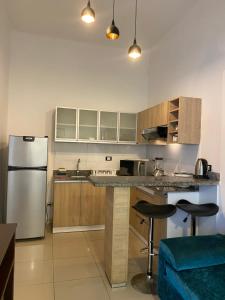 Kuchyň nebo kuchyňský kout v ubytování Lince Apartments