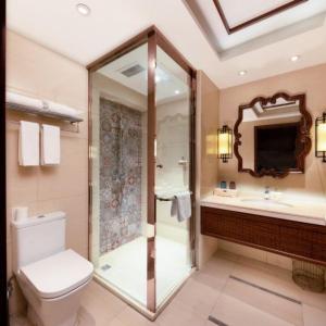 Koupelna v ubytování Chengdu Panda Base Zoo Shangli Hotel