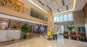 Vstupní hala nebo recepce v ubytování Lavande Hotel·Wuhan Qingshan Zhongyuan Plaza