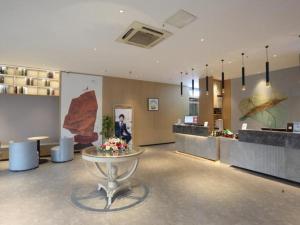 Vstupní hala nebo recepce v ubytování GreenTree Inn Anhui Hefei South Railway Station Damo Sqaure Business Hotel