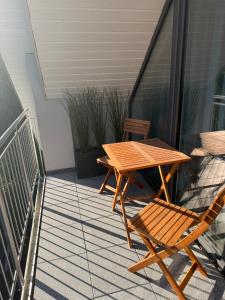 Μπαλκόνι ή βεράντα στο Über den Dächern von Bielefeld schlafen!