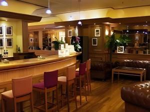 Ο χώρος του lounge ή του μπαρ στο Zaozhuang Hotel