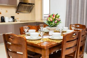 Kuchyň nebo kuchyňský kout v ubytování Chateau Towers Hotel