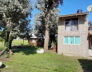 ein Haus mit einem Baum im Hof in der Unterkunft Depto en playa dorada in Playa Dorada