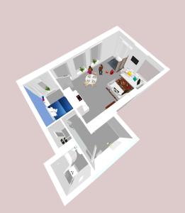 plan piętra domu w obiekcie Premium Apartment beim Belvedere w Wiedniu