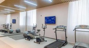 Fitness centrum a/nebo fitness zařízení v ubytování Jinjiang Inn Tianshui Chunfeng Road Wanda Plaza