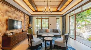 Χώρος καθιστικού στο Angsana Xishuangbanna