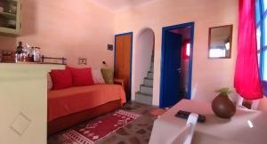 Ένα ή περισσότερα κρεβάτια σε δωμάτιο στο Elia - Studios Amorgos - near the sea