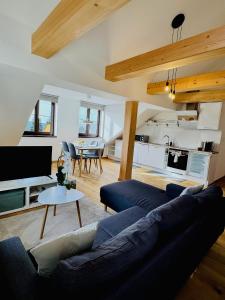 Kuchyň nebo kuchyňský kout v ubytování Nature Apartment + 36 fotografií