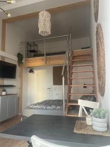 Kuchyň nebo kuchyňský kout v ubytování Freigeist Boho