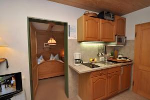 Η κουζίνα ή μικρή κουζίνα στο Ferienwohnung Höllental