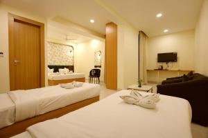 Postel nebo postele na pokoji v ubytování The Blue Vista + 94 fotografií