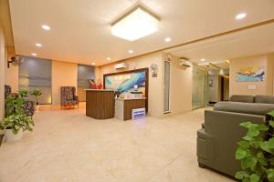 Posezení v ubytování The Blue Vista