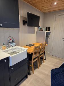 Köök või kööginurk majutusasutuses Hillside Cabin