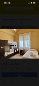 a picture of a hotel room with a bed at Casa Monte Hermoso Del Este in Monte Hermoso