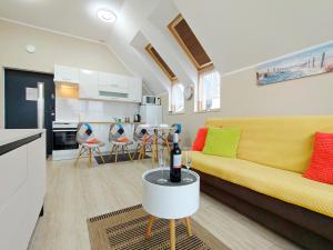 Kuchyň nebo kuchyňský kout v ubytování Morska Przystań e-apart pl