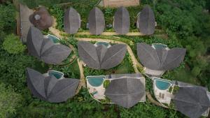 Letecký snímek ubytování Mambo Villas