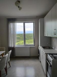 Η κουζίνα ή μικρή κουζίνα στο Bright & Cozy home Kutaisi