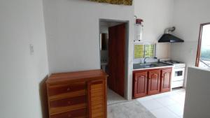 Kuchyň nebo kuchyňský kout v ubytování Las brotolas