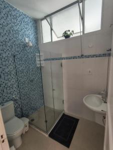 Ένα μπάνιο στο Apartamento na Graça com excelente localização