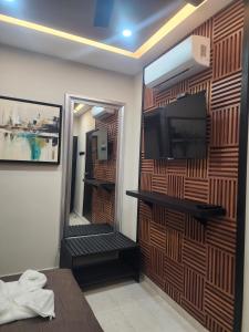 TV a/nebo společenská místnost v ubytování Socram GH