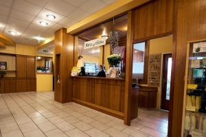 Ο χώρος του λόμπι ή της ρεσεψιόν στο Tennis- und Freizeitzentrum Neudörfl