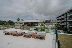 Hồ bơi trong/gần Refúgio Sol e mar Studio Resort em Muro Alto
