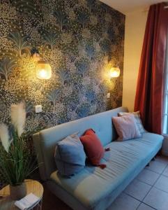 Posezení v ubytování Maisonnette face au lac