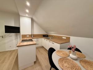 Kuchyň nebo kuchyňský kout v ubytování Gemütliches City-Nest
