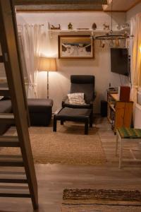 Χώρος καθιστικού στο Villa Birch