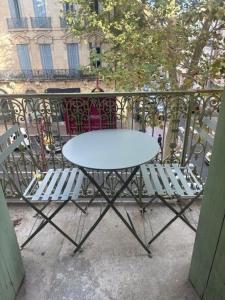 Μπαλκόνι ή βεράντα στο Studio, centre-ville Narbonne