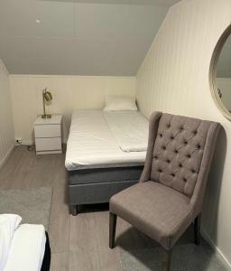 Postel nebo postele na pokoji v ubytování Landsbyhus i Lofoten