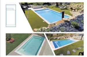 Πισίνα στο ή κοντά στο Les Oliviers de Lunéa, villa dans les hauteurs de Fayence