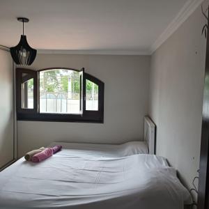 Ένα ή περισσότερα κρεβάτια σε δωμάτιο στο Melhor Casa de Curitiba pra vc