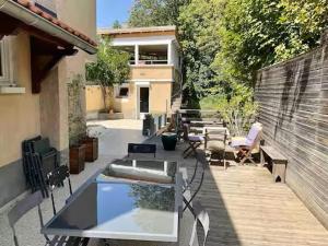 Balkón nebo terasa v ubytování Maison Cocon de verdure - centre-ville - WIFI