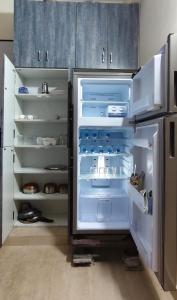 Η κουζίνα ή μικρή κουζίνα στο Gopi Abode Hampi