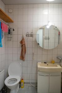 Koupelna v ubytování Apartment 55m2 in Kemijärvi
