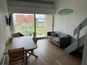 Χώρος καθιστικού στο Superbe Appartement Vue Océan