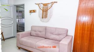 Χώρος καθιστικού στο Apartamento no Centro de Itapua a 550m da Praia