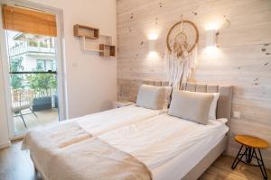 Ένα ή περισσότερα κρεβάτια σε δωμάτιο στο Perfect View II - idealny widok na Marinę