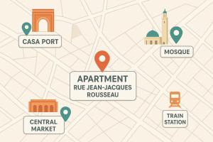 Galería fotográfica de Modern Central Apartment in Casablanca en Casablanca