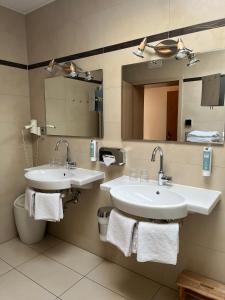 Koupelna v ubytování Hotel Alt-Connewitz