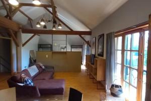 Posezení v ubytování NEU! Ferienwohnung Design 2 Wasserburger Land