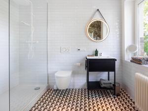 Koupelna v ubytování Design-Hideaway in Bochum - Das Zechenhaus + 21 fotografií