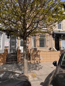 a house with a tree in front of it at Croft Guest House in South Shields