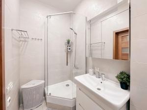 Koupelna v ubytování Жилой комплекс Ирина